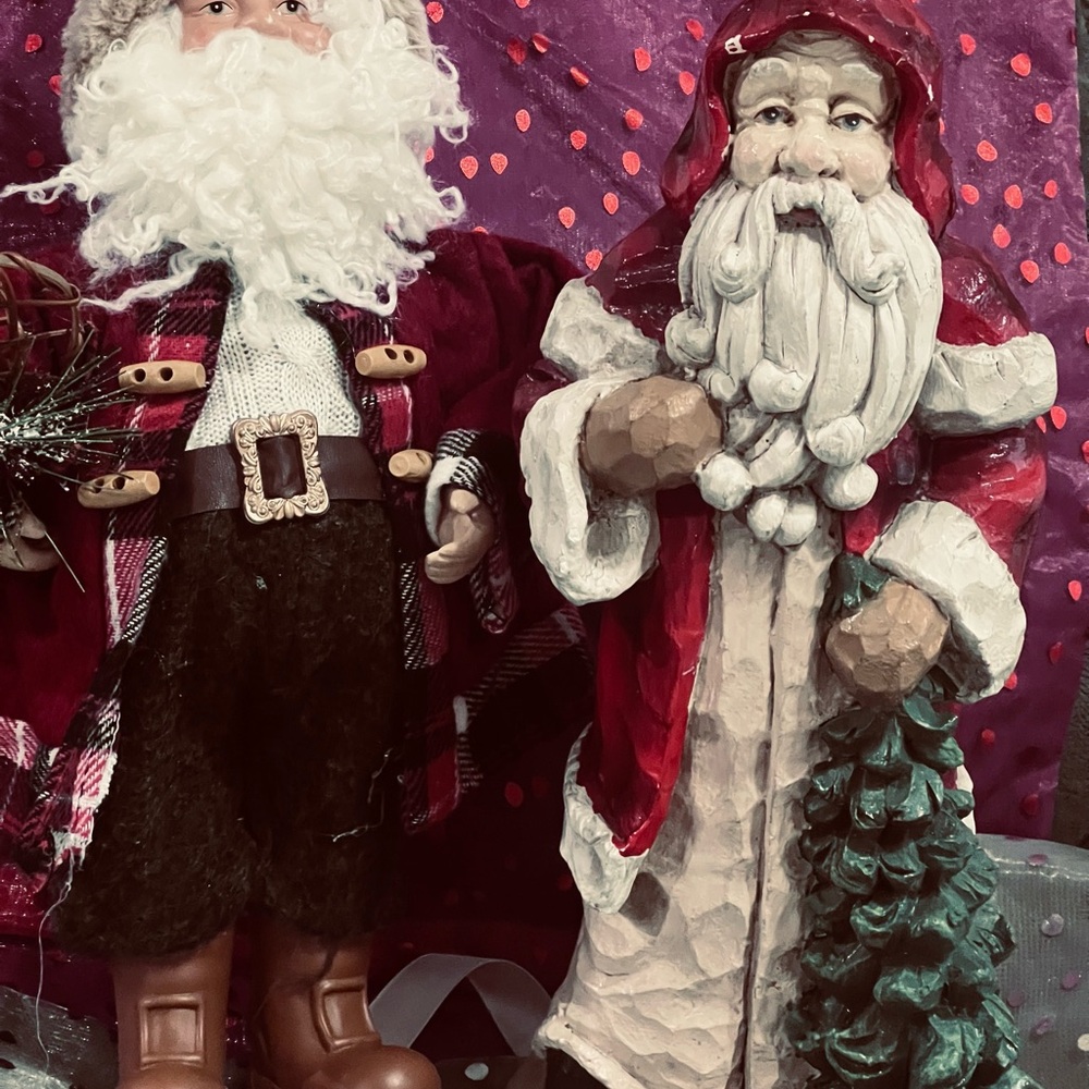 Bundle of Vintage Christmas Santas
